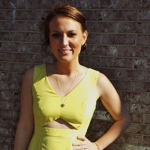 Yellow Cut Out Dress
